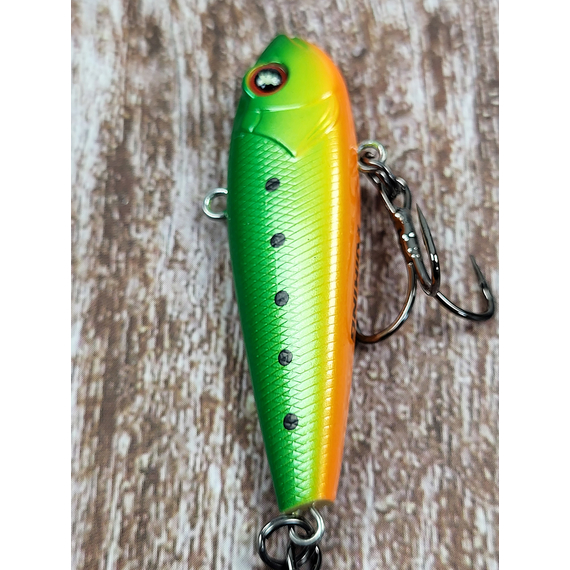 Зимний воблер Viking Fishing Outcast Vib 50mm 10.0g #13 Fire Minnow (зимняя приманка для ловли со льда), Выберите цвет: Fire Minnow, Размер/Вес: 50мм/10г, фото , изображение 7