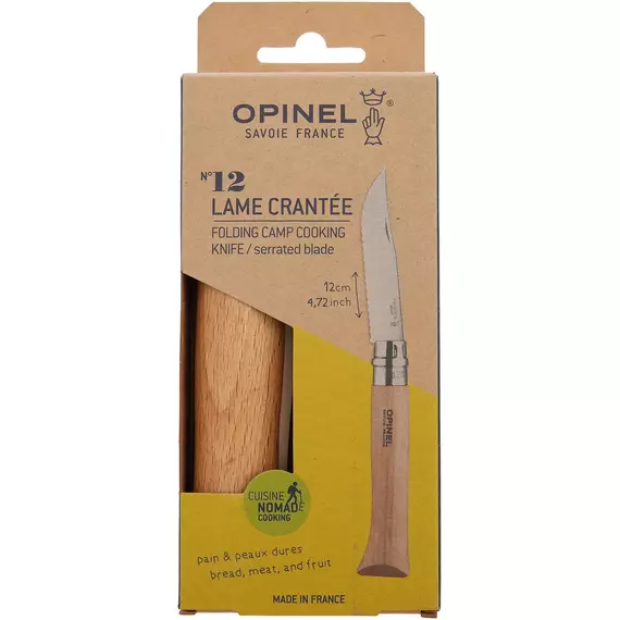 Ніж Opinel №12 VRI, серейтор к:natural, фото , изображение 6