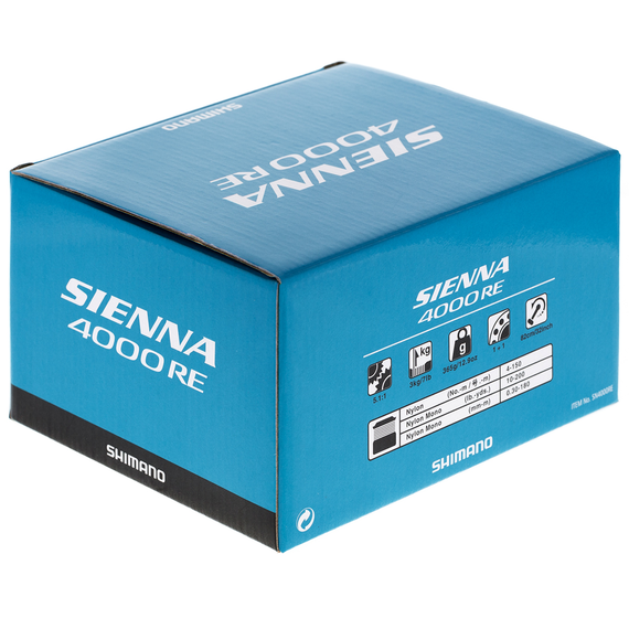 Котушка SHIMANO SIENNA 4000 RE (SN4000RE), Розмір шпулі: 4000, фото , изображение 7