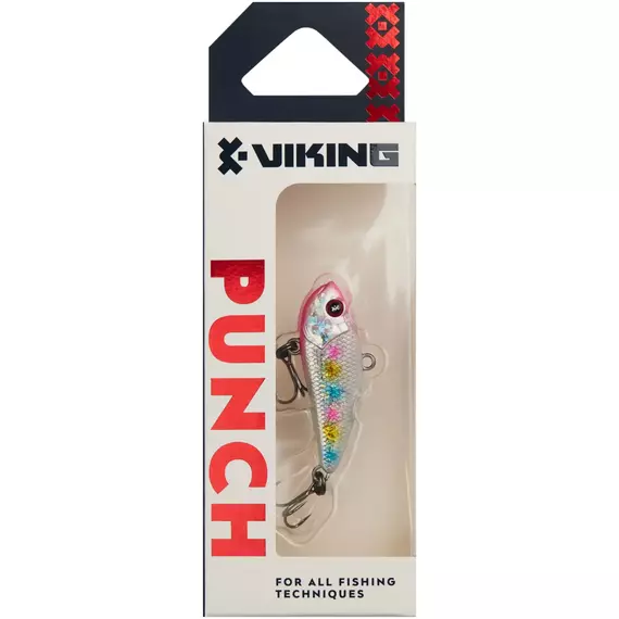 Воблер Viking Fishing Punch Vib 40mm 6g #24 White Legend, Размер/Вес: 40mm/6g, Цвет воблера: White Legend, фото , изображение 2