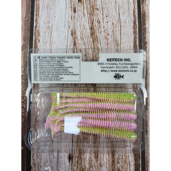 Силікон Keitech Swing Impact 3.5" (8 шт/упак), колір:ea#16 cotton candy blue f, Довжина силікону: 3.5" (8.9 см), Колір силікону: ea#16 cotton candy blue f, фото , изображение 4
