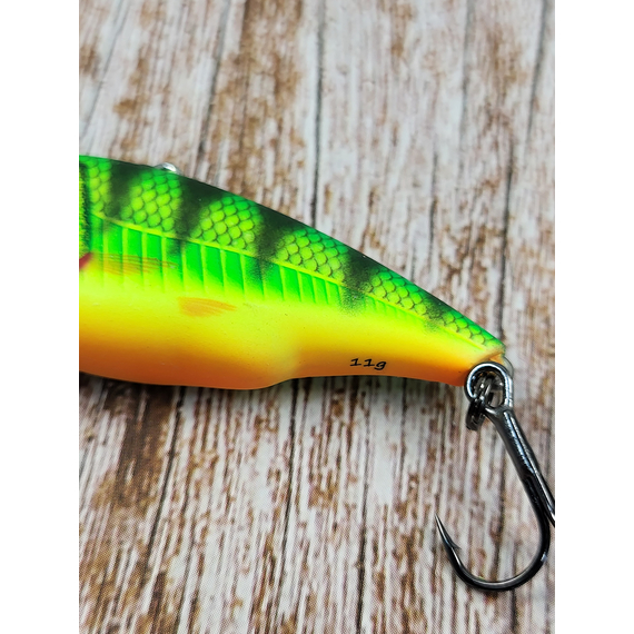 Воблер Savage Gear Fat Vibes 51S 51mm 11.0g Firetiger, Розмір/Вага: 51мм/11г, Колір воблера: Firetiger, фото , изображение 5
