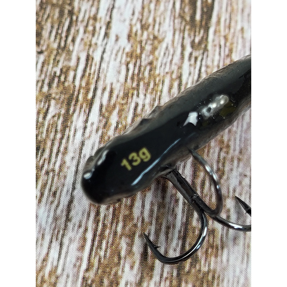 Тейл-спинер Savage Gear 3D Sticklebait Tailspin 73mm 13.0g Black Silver, фото , изображение 6