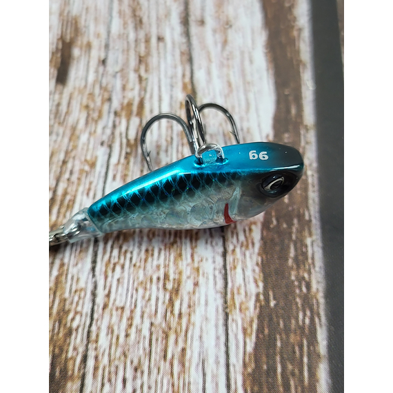 Тейл-спінер Savage Gear Fat Tail Spin 55mm 9.0g Blue Silver, фото , изображение 6