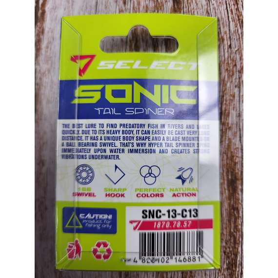 Тейл-спинер Select Sonic 13.0g #13, Вес: 13г, Цвет блесны: 13, фото , изображение 4