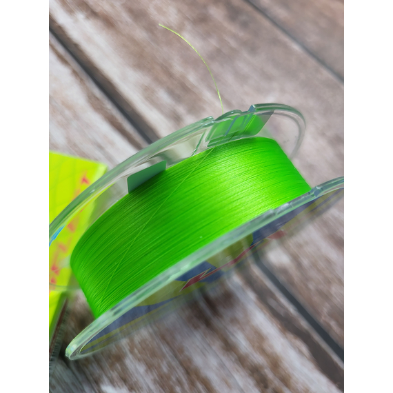 Шнур Select Sprint PE 4X Light Green 150m #0.2/0.06mm 7lb/3.1kg, Диаметр: 0.06mm, Размотка: 150m, Выберите цвет: салатовий, фото , изображение 7