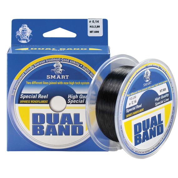 Волосінь Smart Dual Band 600m 0.30mm 14.5kg, Диаметр: 0.30mm, Размотка: 600m, фото 
