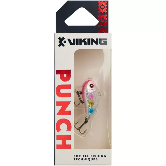 Воблер Viking Fishing Punch Vib 30mm 4g #24 White Legend, Размер/Вес: 30mm/4g, Цвет воблера: White Legend, фото , изображение 2