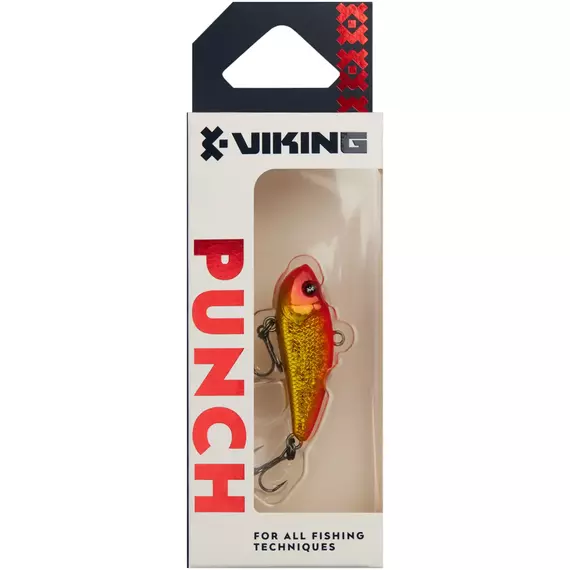 Воблер Viking Fishing Punch Vib 40mm 6g #25 Candle Flame, Розмір/Вага: 40mm/6g, Колір воблера: Candle Flame, фото , изображение 2