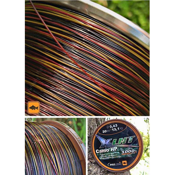 Жилка Prologic XLNT HP 1000m (Camo) 0.30mm 14lb/6.6kg, Діаметр: 0.30mm, Розмотування: 1000m, фото , изображение 2