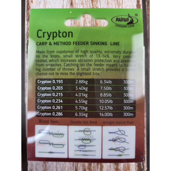 Жилка Katran Crypton Carp & Method Feeder 300m (хамелеон) 0.286mm 14lb/6.35kg, Диаметр: 0.29, Размотка: 300m, фото , изображение 11