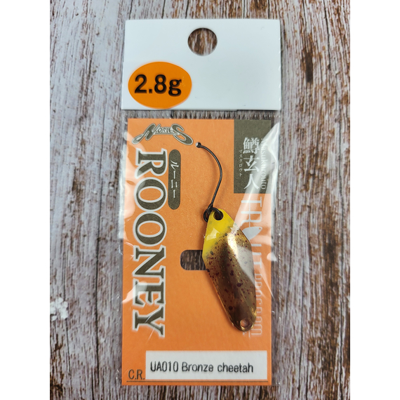 Блешня Nories Masukurouto Rooney 2.8g UA10 Bronze Cheetah, Вага блешні: 2.8г, Колір блешні: UA10, фото , изображение 3