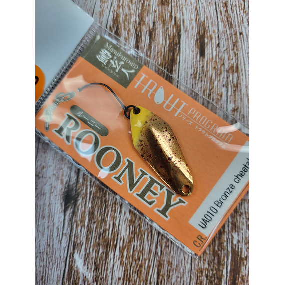 Блешня Nories Masukurouto Rooney 2.8g UA10 Bronze Cheetah, Вага блешні: 2.8г, Колір блешні: UA10, фото , изображение 5
