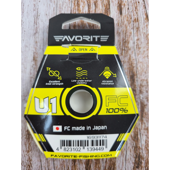 Флюорокарбон Favorite U1 FC 10m #0.8/0.148mm 3.6lb/1.65kg (Made in Japan), Діаметр: 0.14mm, Розмотування: 10m, фото , изображение 8