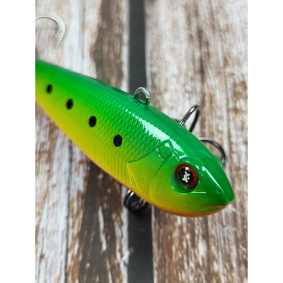 Зимовий воблер Viking Fishing Outcast Vib HV 60mm 16g #13 Fire Minnow (зимова приманка для ловлі з льоду), Колір: Fire Minnow, Розмір/Вага: 60мм/16г, фото , изображение 7