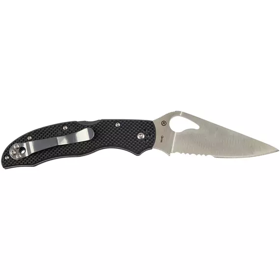 Ніж Spyderco Byrd Harrier 2, 8Cr13MoV, G-10, напівсерейтор к:black, фото , изображение 3