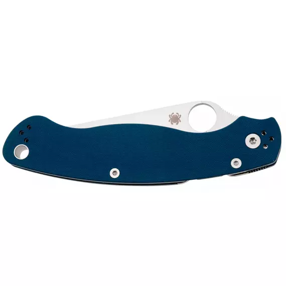 Ніж Spyderco Military 2, CPM SPY27, G-10 к:cobalt blue, фото , изображение 3