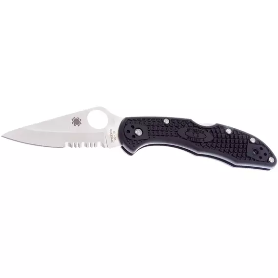 Ніж Spyderco Delica 4, VG-10, FRN, напівсерейтор к:black, фото 