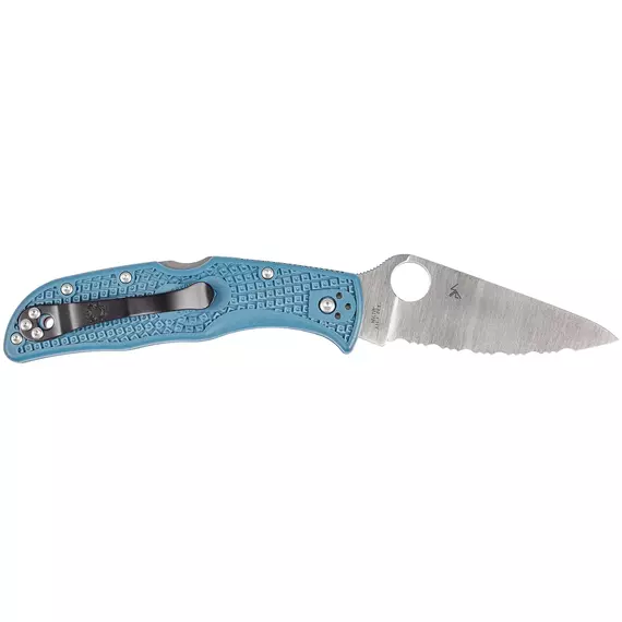 Ніж Spyderco Endela, K390, FRN, серейтор к:blue, фото , изображение 3
