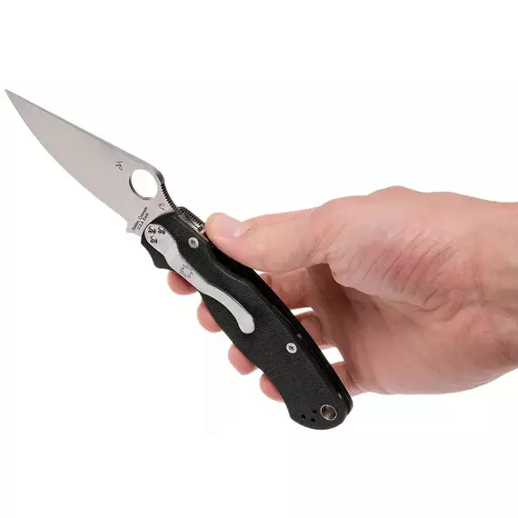 Ніж Spyderco Para Military 2 Left Handed, CPM S45VN, G10 к:black, фото 