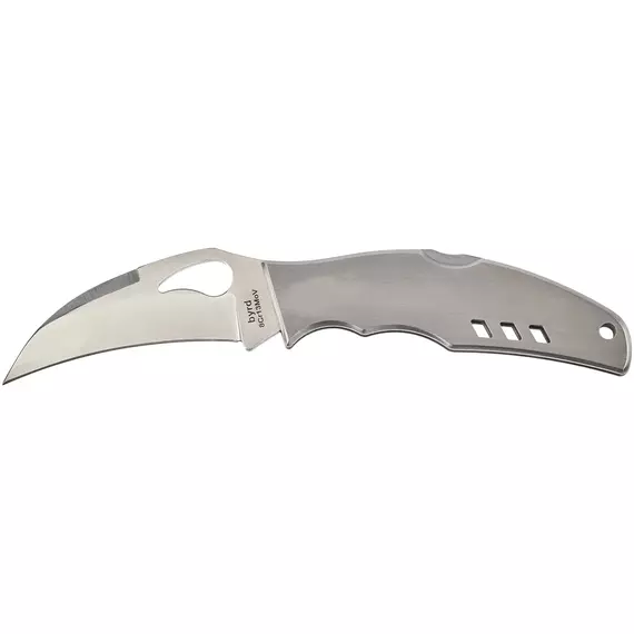 Ніж Spyderco Byrd Crossbill, 8Cr13MoV, Stainless Steel к:gray, фото , изображение 2