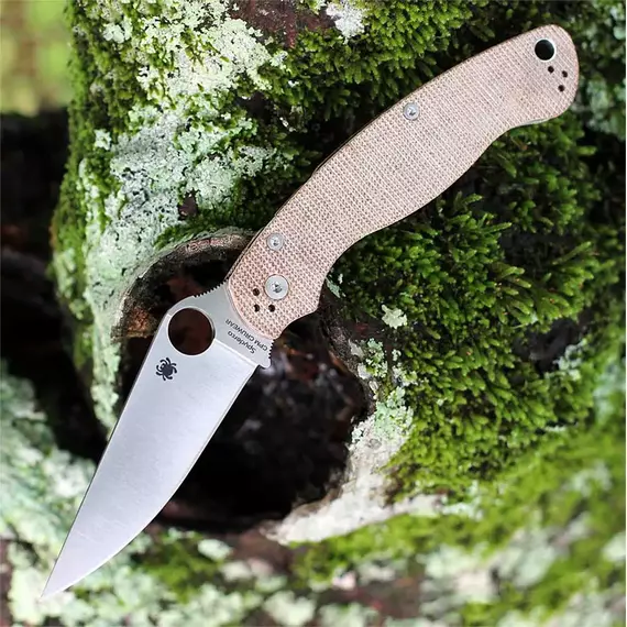 Ніж Spyderco Military 2, Micarta к:brown, фото , изображение 5