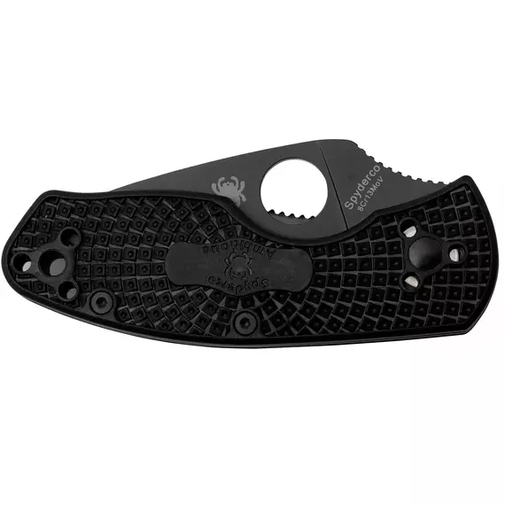 Ніж Spyderco Ambitious Lightweight Black Blade, 8Cr13MoV, FRN к:black, фото , изображение 3