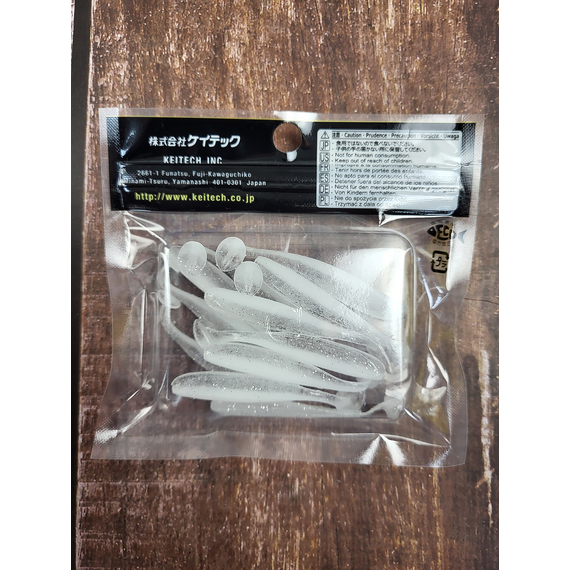 Силікон Keitech Easy Shiner 2" (12 шт/упак), колір:422 sight flash, Довжина силікону: 2" (5.1 см), Колір силікону: 422 Sight Flash, фото , изображение 5