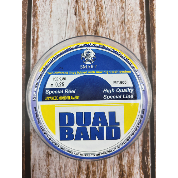 Волосінь Smart Dual Band 600m 0.25mm 9.8kg, Диаметр: 0.25mm, Размотка: 600m, фото , изображение 5
