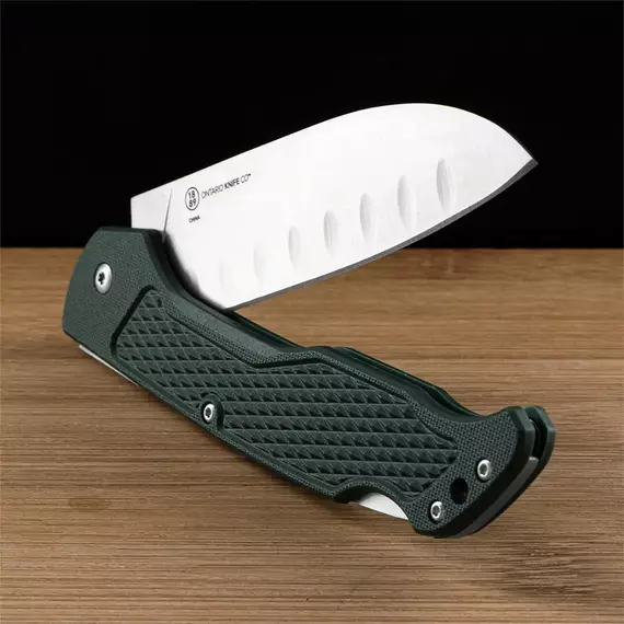 Ніж Ontario Knife Camp Plus Santoku к:green, фото , изображение 5