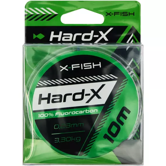 Флюорокарбон X-Fish Hard-X 10m (clear) 0.23mm 3.30kg, Діаметр: 0.23mm, Розмотування: 10m, фото , изображение 2