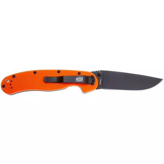 Ніж Ontario Knife RAT I Black Blade Linerlock к:orange, фото , изображение 2
