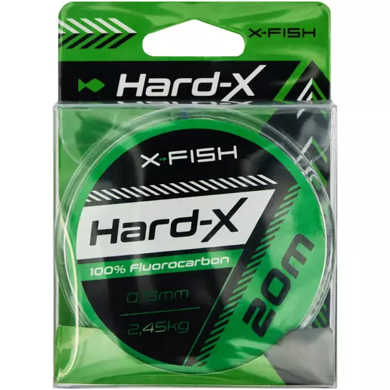 Флюорокарбон X-Fish Hard-X 20m (clear) 0.18mm 2.45kg, Діаметр: 0.18mm, Розмотування: 20m, фото , изображение 2