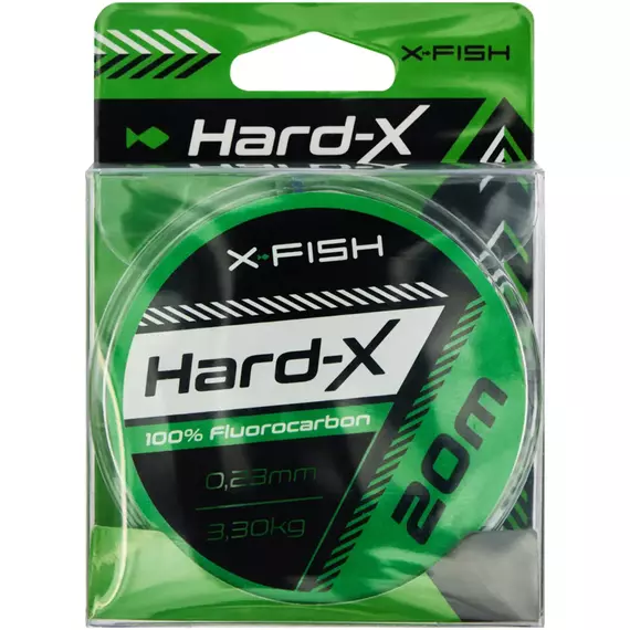 Флюорокарбон X-Fish Hard-X 20m (clear) 0.23mm 3.30kg, Діаметр: 0.23mm, Розмотування: 20m, фото , изображение 2