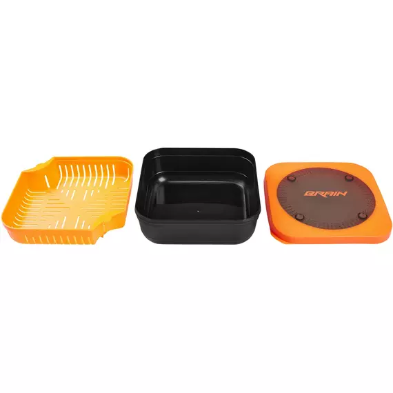 Ємність Brain Pellet/Bait box 17x17x6см 1.25л (с ситом), Розмір ємкості: 1.25л (17x17x6см), фото , изображение 3