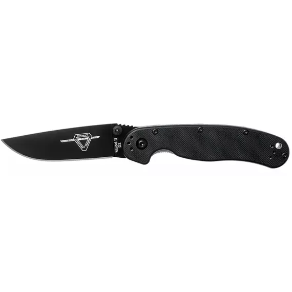 Ніж Ontario Knife RAT II Linerlock D2 к:black, фото , изображение 2