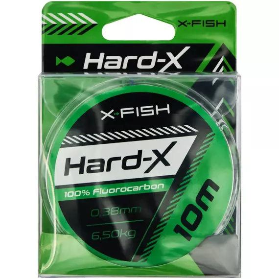 Флюорокарбон X-Fish Hard-X 10m (clear) 0.38mm 6.50kg, Діаметр: 0.38mm, Розмотування: 10m, фото , изображение 2