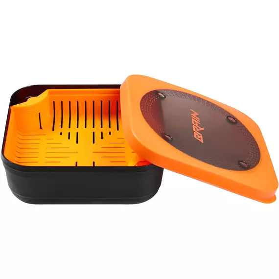 Ємність Brain Pellet/Bait box 17x17x6см 1.25л (с ситом), Розмір ємкості: 1.25л (17x17x6см), фото , изображение 2