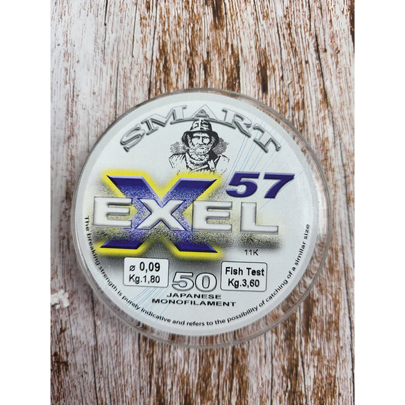 Волосінь Smart Exel 57 50m 0.09mm 1.8kg, Диаметр: 0.09mm, Размотка: 50m, фото , изображение 5