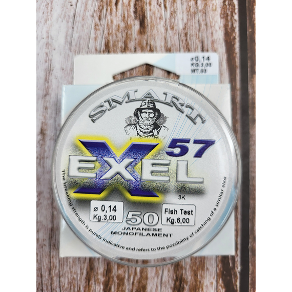 Волосінь Smart Exel 57 50m 0.14mm 3.0kg, Диаметр: 0.14mm, Размотка: 50m, фото , изображение 4