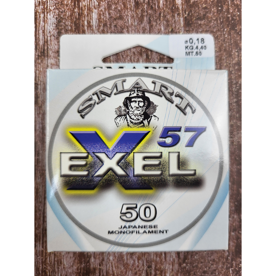 Волосінь Smart Exel 57 50m 0.18mm 4.4kg, Диаметр: 0.18mm, Размотка: 50m, фото , изображение 2