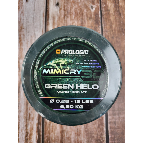 Жилка Prologic Mimicry Green Helo 1000m 0.28mm 13lb/6.2kg, Диаметр: 0.28mm, Размотка: 1000m, фото , изображение 3