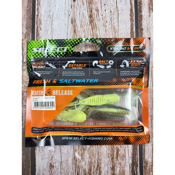 Силікон Select Kraken 3" #242 (5 шт / уп), Довжина силікону: 3" (7.62 см), Колір силікону: 242, фото , изображение 5