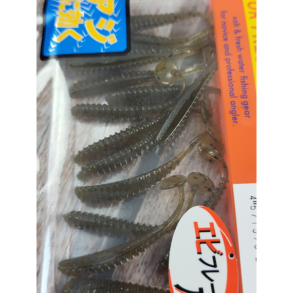 Силикон Reins Aji Ringer Shad 1.5" 002 Green Pumpkin (15шт/уп), Длина силикона: 1.5" (4 см), Расцветка силикона: 002 green pumpkin, фото , изображение 6