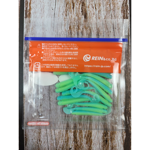 Силикон Reins G-Tail Saturn Micro 2" L14 Ice Chartreuse (16шт/уп), Длина силикона: 2.0" (5,08 см), Расцветка силикона: L14 Ice Chartreuse, фото , изображение 4