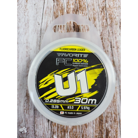 Флюорокарбон Favorite U1 FC 30m #3.0/0.285mm 13.2lb/5.97kg (Made in Japan), Діаметр: 0.28mm, Розмотування: 30m, фото , изображение 7