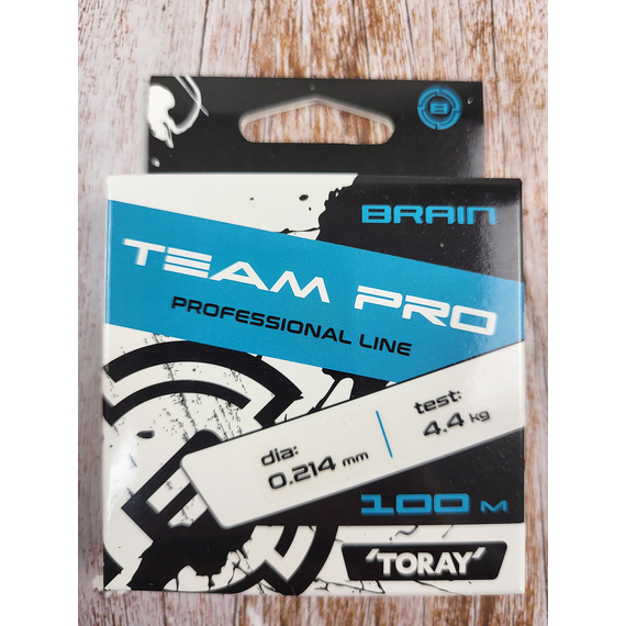 Жилка Brain Team Pro (Toray Japan) 100m 0.214mm 4.4kg (прозора), Діаметр: 0.214mm, Розмотування: 100m, фото , изображение 3
