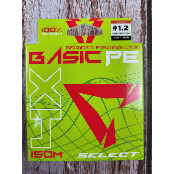 Шнур риболовний Select Basic PE 150m, 0.16mm, 18Lb/8.3kg, колір: помаранчевий, Діаметр: 0.16mm, Розмотування: 150m, Колір: помаранчевий, фото , изображение 4