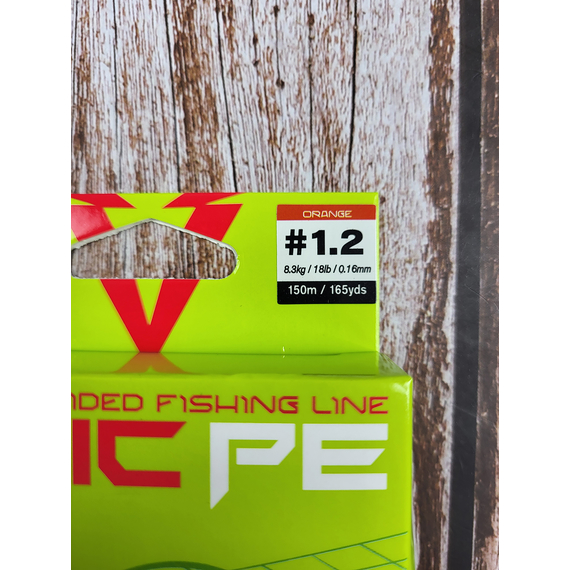 Шнур риболовний Select Basic PE 150m, 0.16mm, 18Lb/8.3kg, колір: помаранчевий, Діаметр: 0.16mm, Розмотування: 150m, Колір: помаранчевий, фото , изображение 5