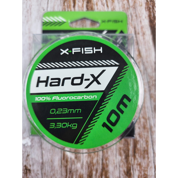 Флюорокарбон X-Fish Hard-X 10m (clear) 0.23mm 3.30kg, Діаметр: 0.23mm, Розмотування: 10m, фото , изображение 5